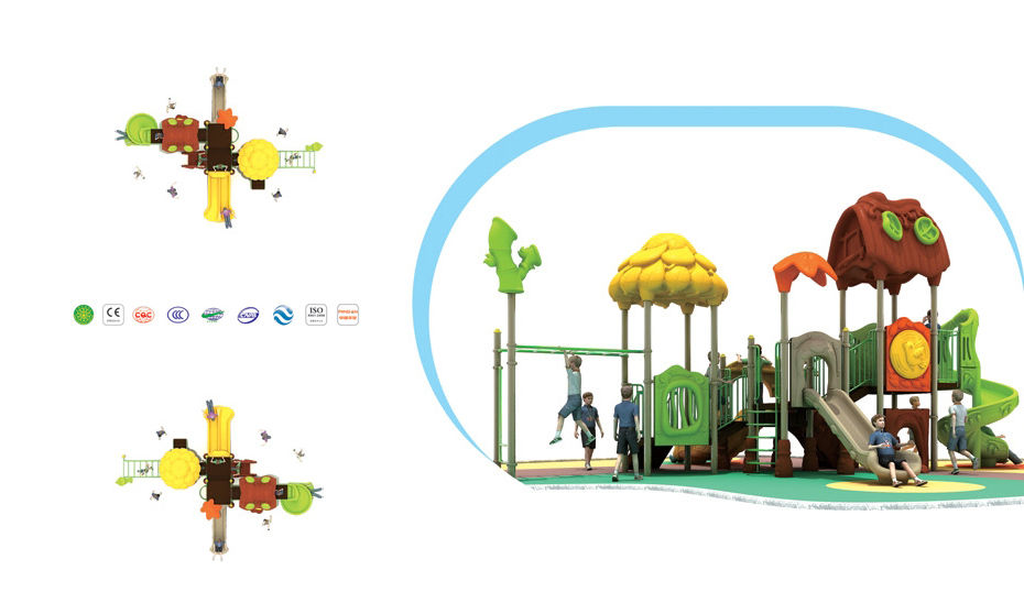 兒童滑梯森林樹(shù)屋YH-4H07A.