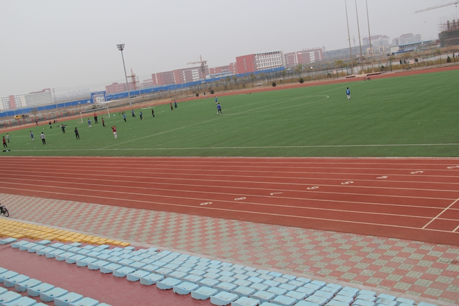 北京交通大學(xué)黃驊分校4*4<a href=http://www.taijiali.cn target=_blank class=infotextkey>塑膠跑道</a>工程實(shí)例