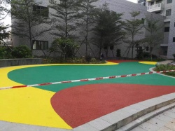 東莞茶山鎮(zhèn)峽口村回遷小區(qū) EPDM運(yùn)動(dòng)地面_其他案例_廣東