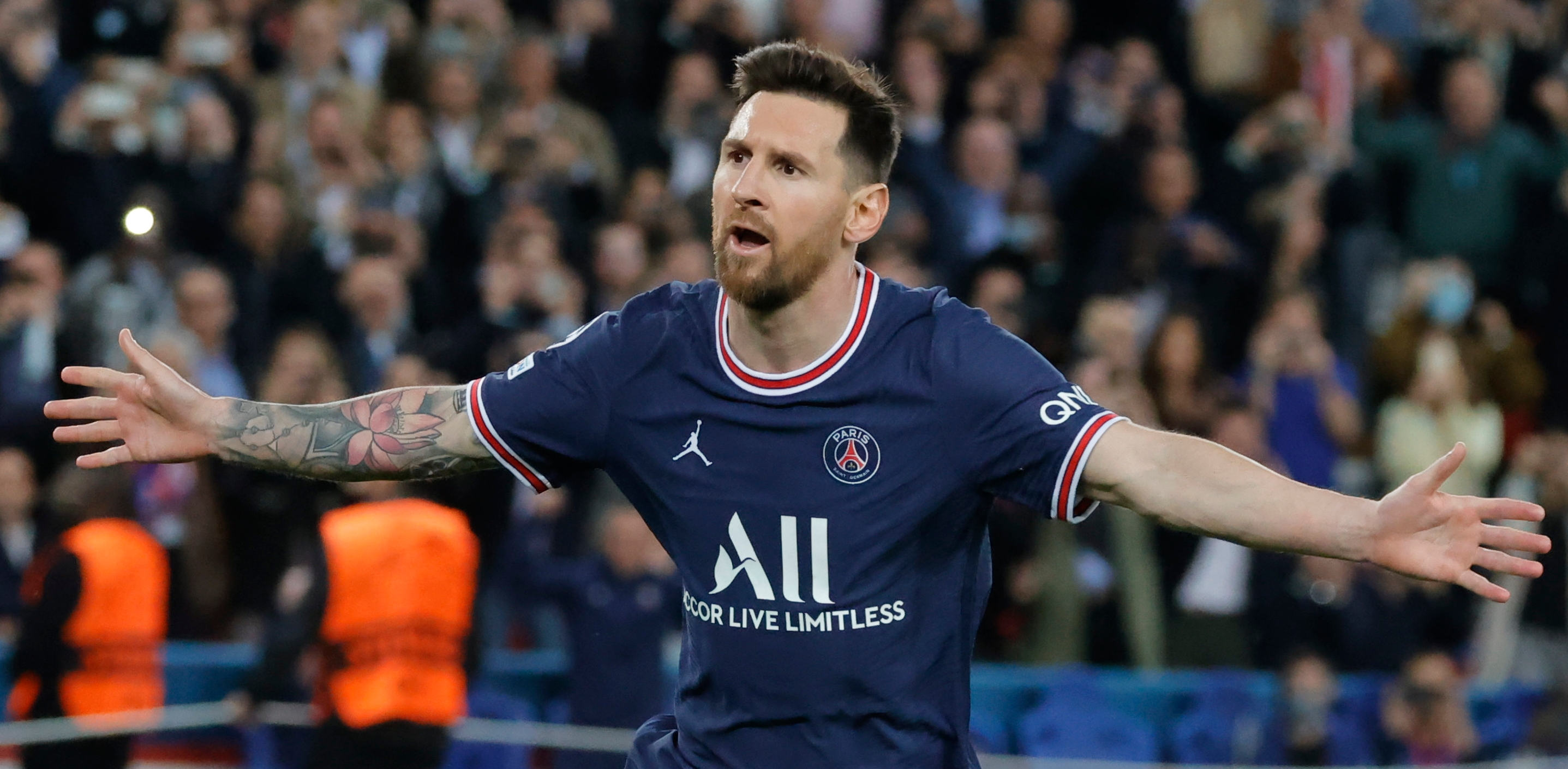 第34次！梅西歐冠雙響次數(shù)僅次于C羅