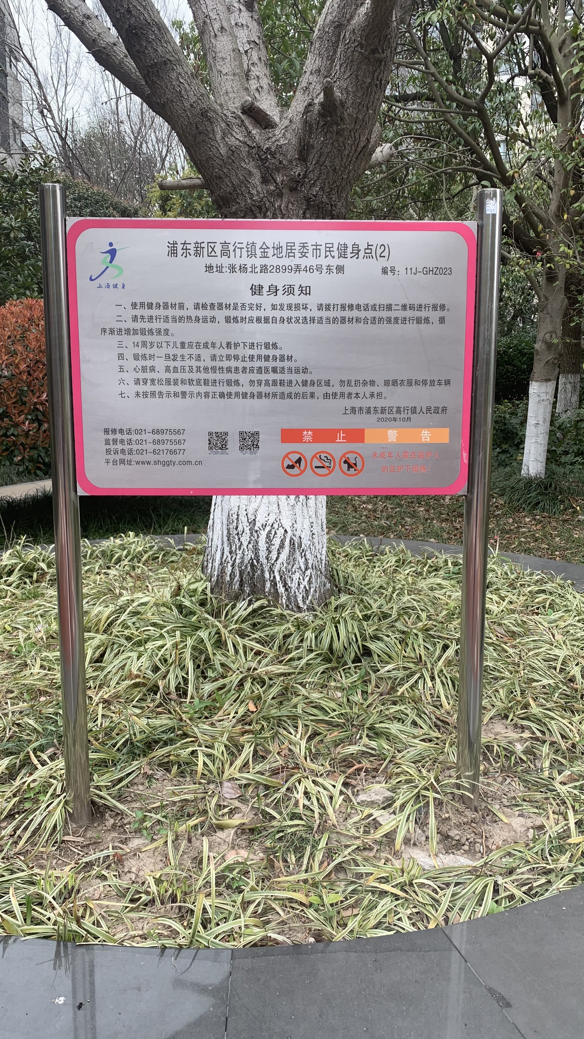 高行鎮(zhèn)森蘭金地居委健身苑點(diǎn)3