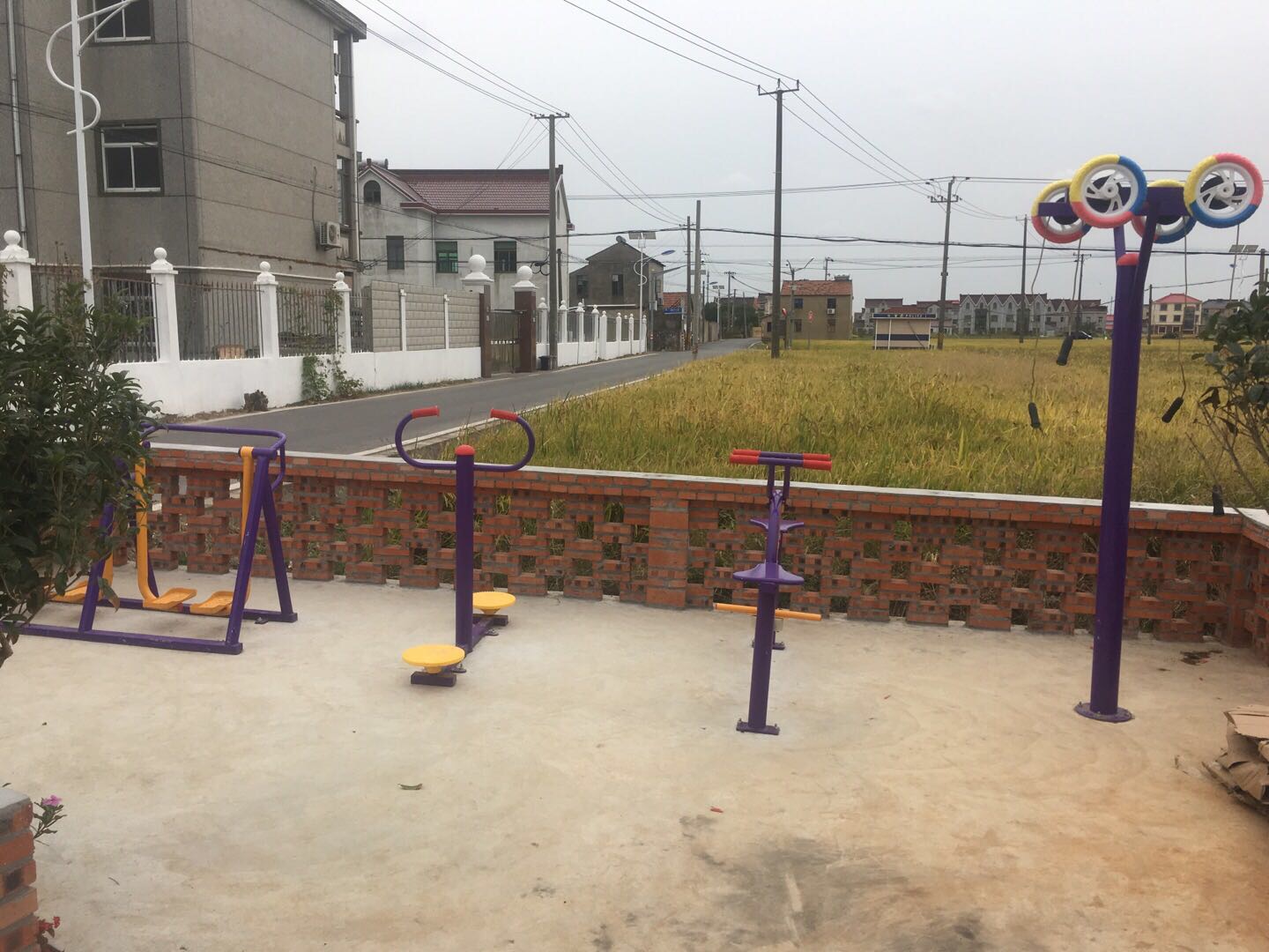 老港鎮(zhèn)欣河村民委員會煙墩6組健身苑點