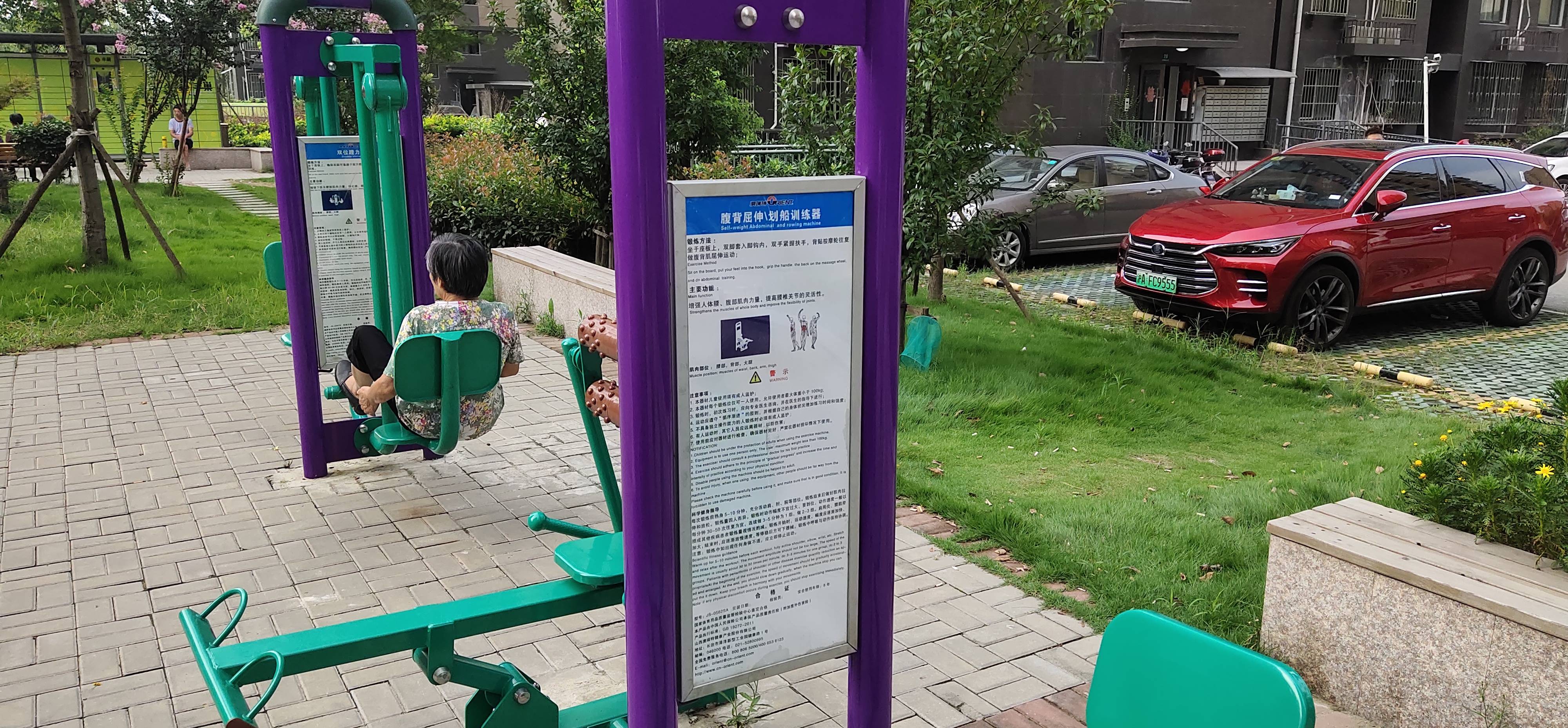 腹背屈伸/劃船訓練器