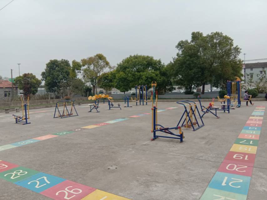 東立新村一組金家宅中橫港路路口健身路徑