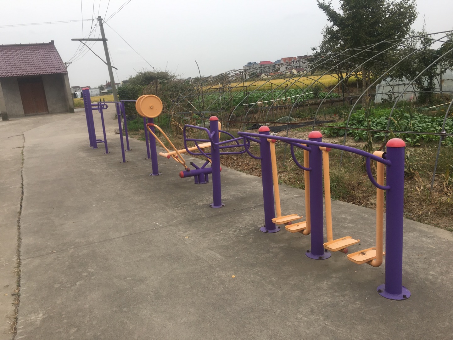 老港鎮(zhèn)欣河村民委員會煙墩11組健身苑點