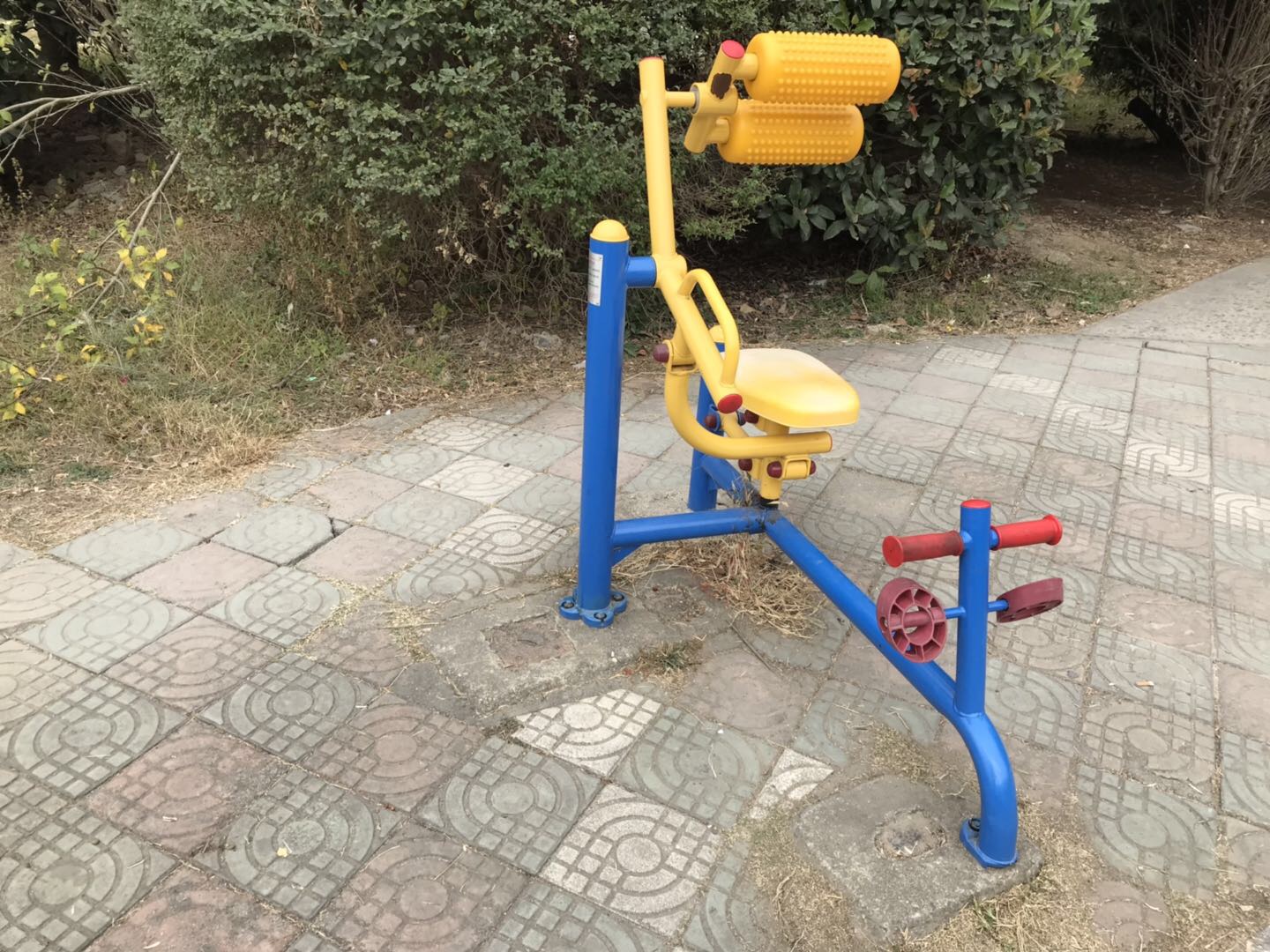 自重腹背鍛煉器