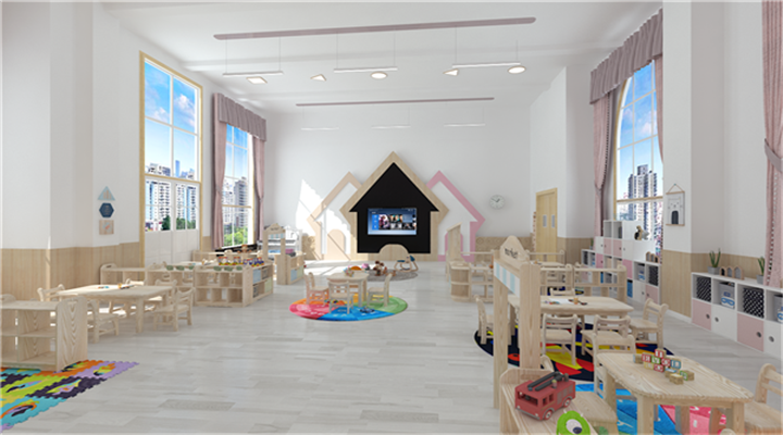 南方幼兒園室內整體設計：現(xiàn)代幼兒園教室