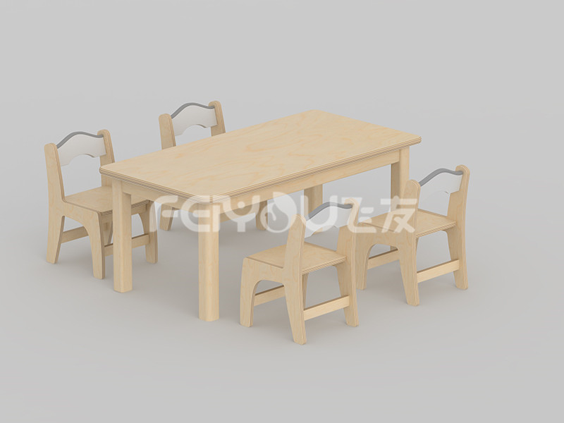 互動江南復(fù)古玩具柜長方桌-008