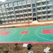 【易彩】高耐磨硅PU羽毛球場運(yùn)動(dòng)場地坪漆 硅pu球場地坪 可批發(fā) 硅PU地坪批發(fā)