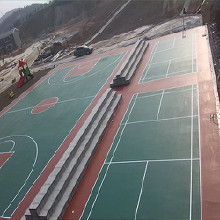 懸浮拼裝地板 場(chǎng)地鋪設(shè)器材 塑膠跑道材料生產(chǎn)廠家-湖南優(yōu)冠體育材料有限公司，塑膠跑道，塑膠球場(chǎng)